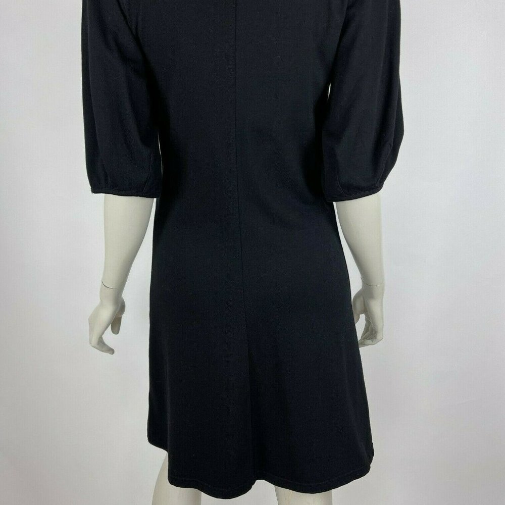 Anthropologie Velvet V-Neck Balloon Sleeve Dress - Picture 5 of 12